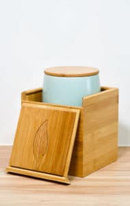 青瓷竹盒